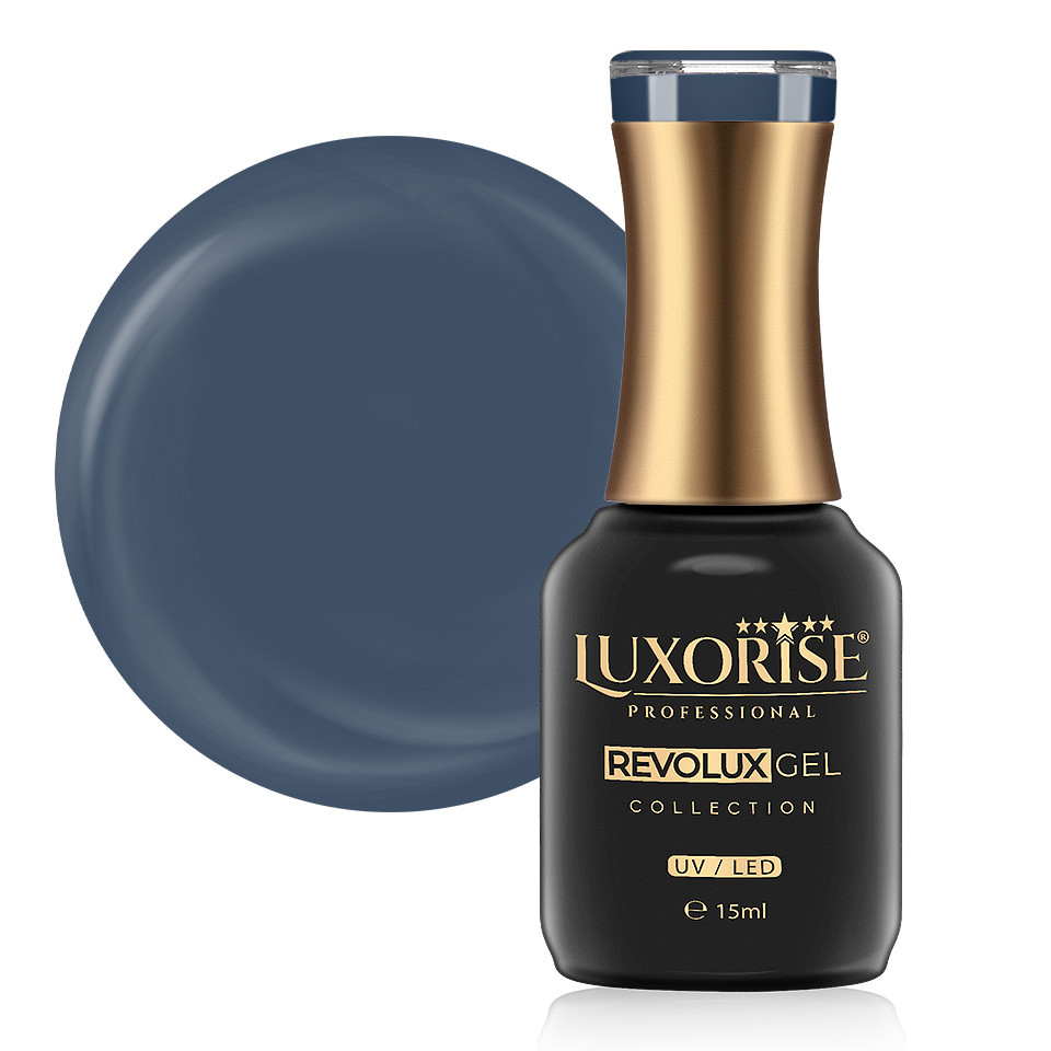 Oja Semipermanenta Revolux LUXORISE, Steel Blue 15ml