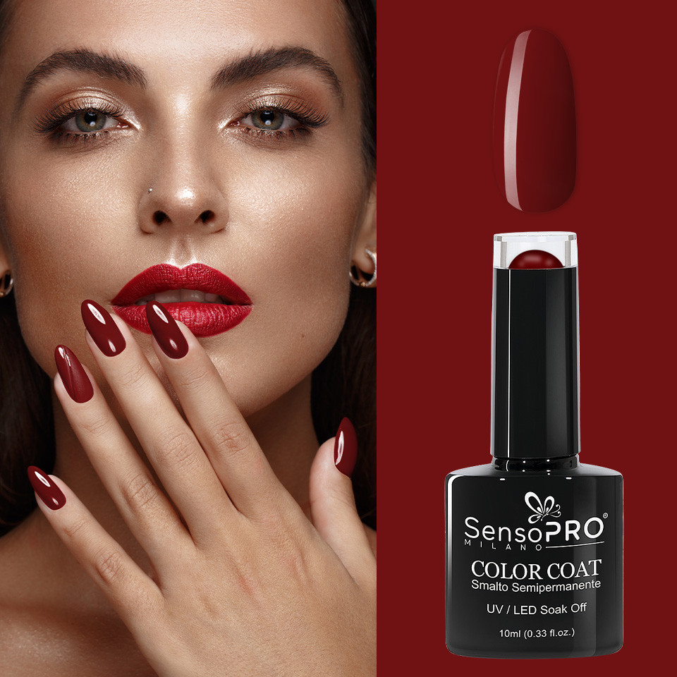 Oja Semipermanenta SensoPRO Milano 10ml - 136 Festive Red - 2 | YEO