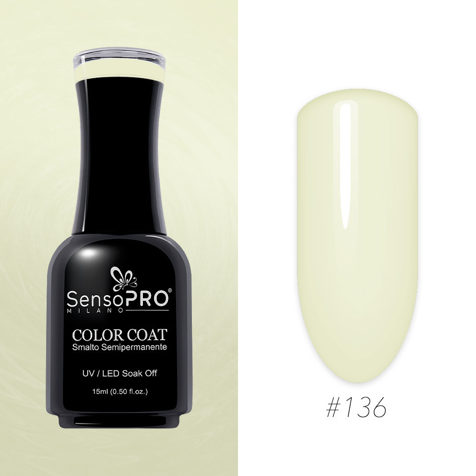 Oja Semipermanenta SensoPRO Milano 15ml, Creme Brulee #136 - 1 | YEO