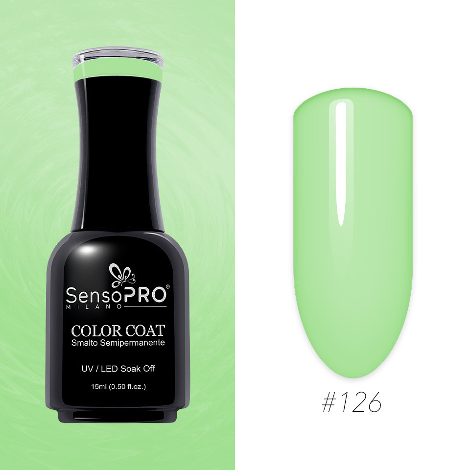 Oja Semipermanenta SensoPRO Milano 15ml, Green Tea #126 - 2 | YEO