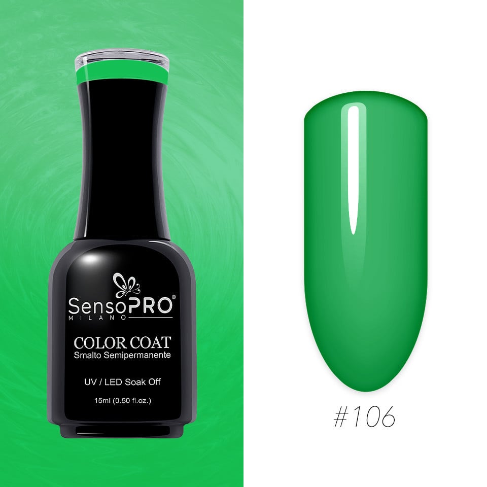 Oja Semipermanenta SensoPRO Milano 15ml, Tropical Green #106 - 2 | YEO