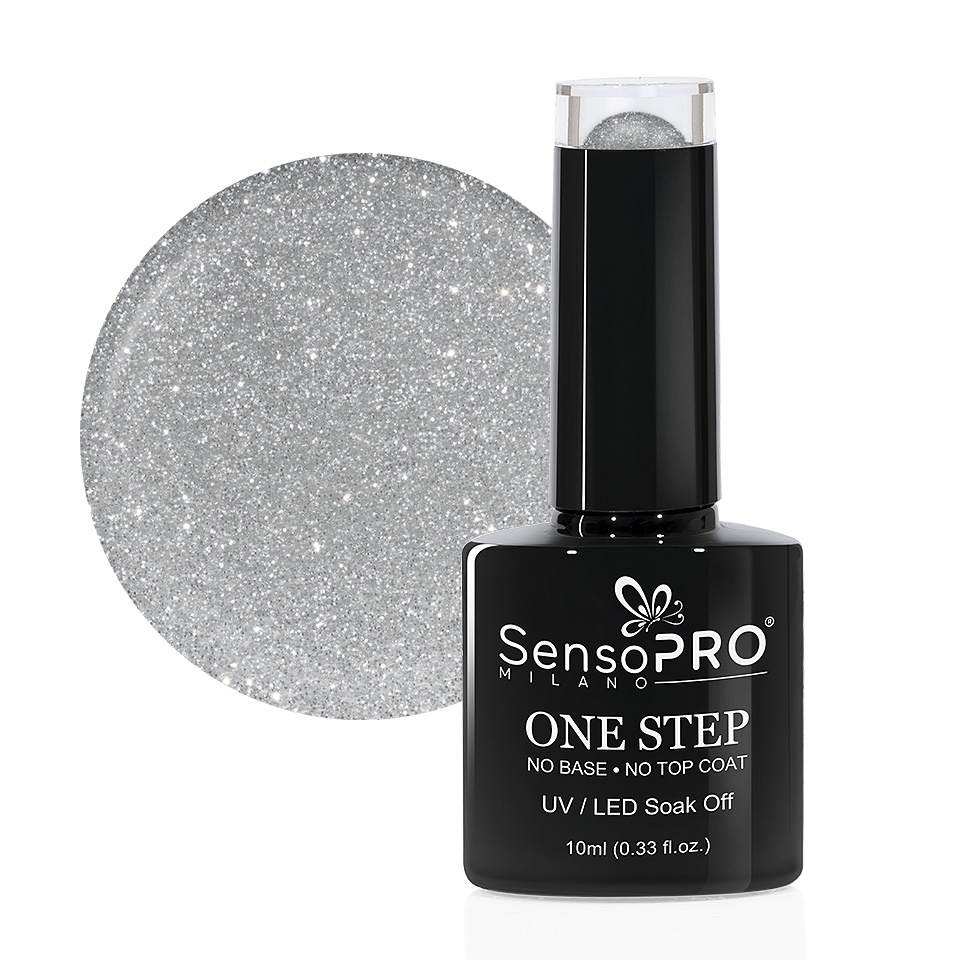 Oja Semipermanenta SensoPRO Milano One Step 10ml culoare Argintiu - 026 Sparkley