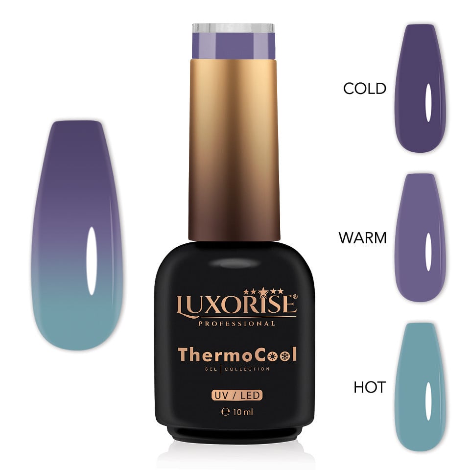 Oja Semipermanenta Termica 3 Culori LUXORISE ThermoCool - Celestial Dream 10ml