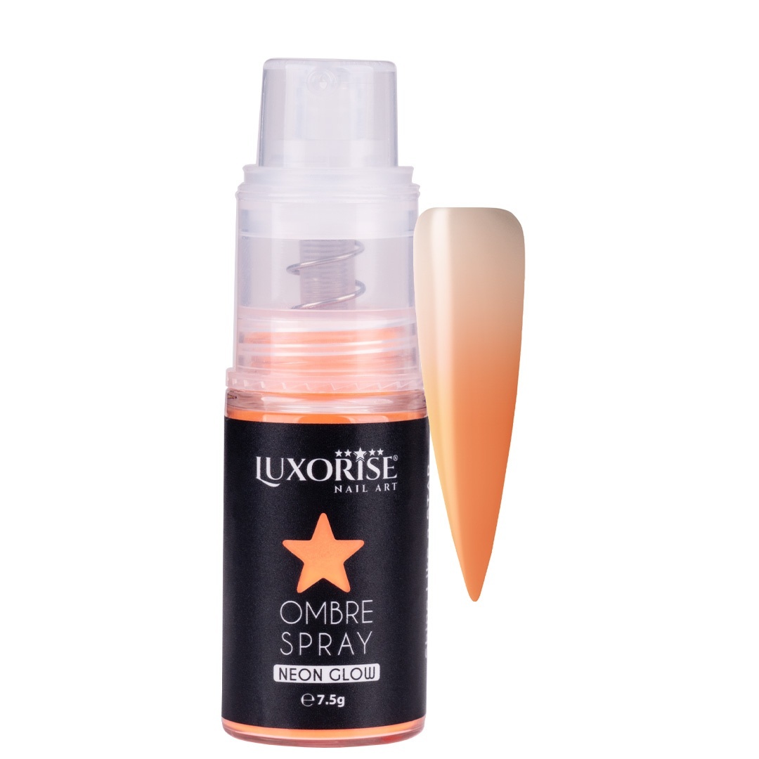 Ombre Spray Nail Art LUXORISE Neon - Orange