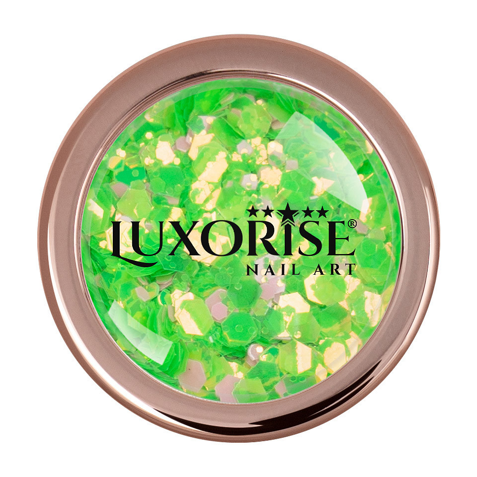 Paiete Unghii Neon Fluorescent LUXORISE, Green - 2 | YEO