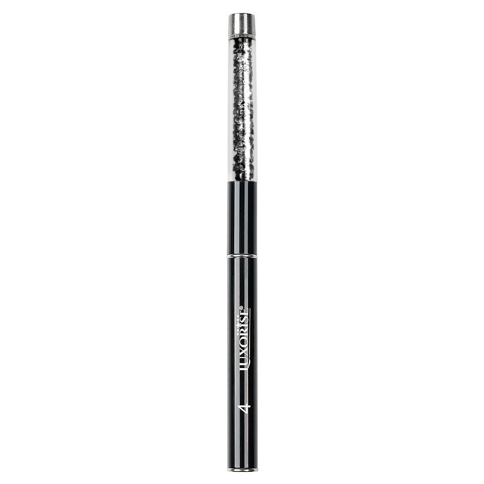 Pensula Unghii Aplicare Gel Nr. 4 Crystal Black, LUXORISE - 1 | YEO