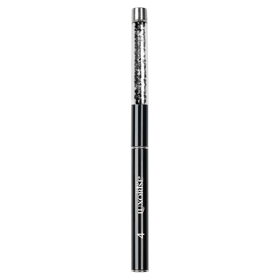 Pensula Unghii Aplicare Gel Nr. 4 Crystal Black, LUXORISE - 1 | YEO