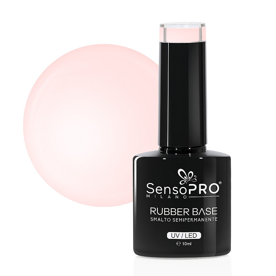 Rubber Base Gel SensoPRO Milano 10ml, #19 Selected Rose