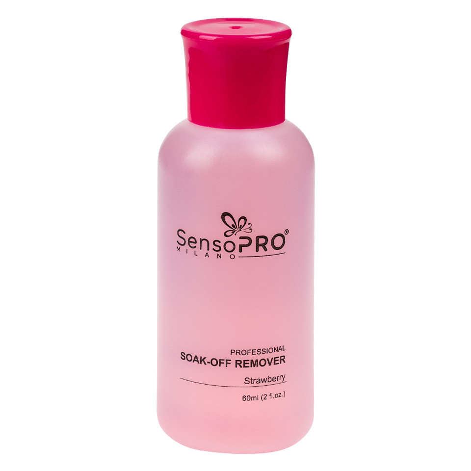 Soak-Off Remover Strawberry SensoPRO Milano, 60ml