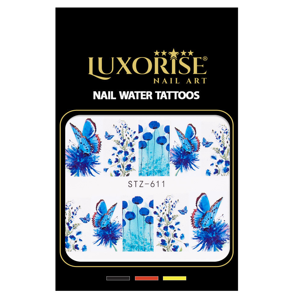 Tatuaj Unghii LUXORISE Butterfly Night, STZ-611 - 1 | YEO