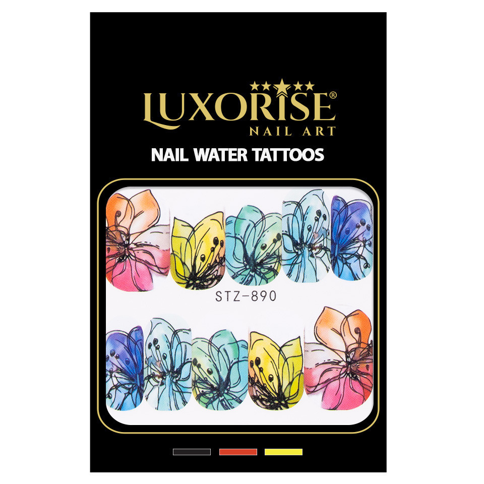 Tatuaj Unghii LUXORISE Flower Art Royal, STZ-890 - 2 | YEO