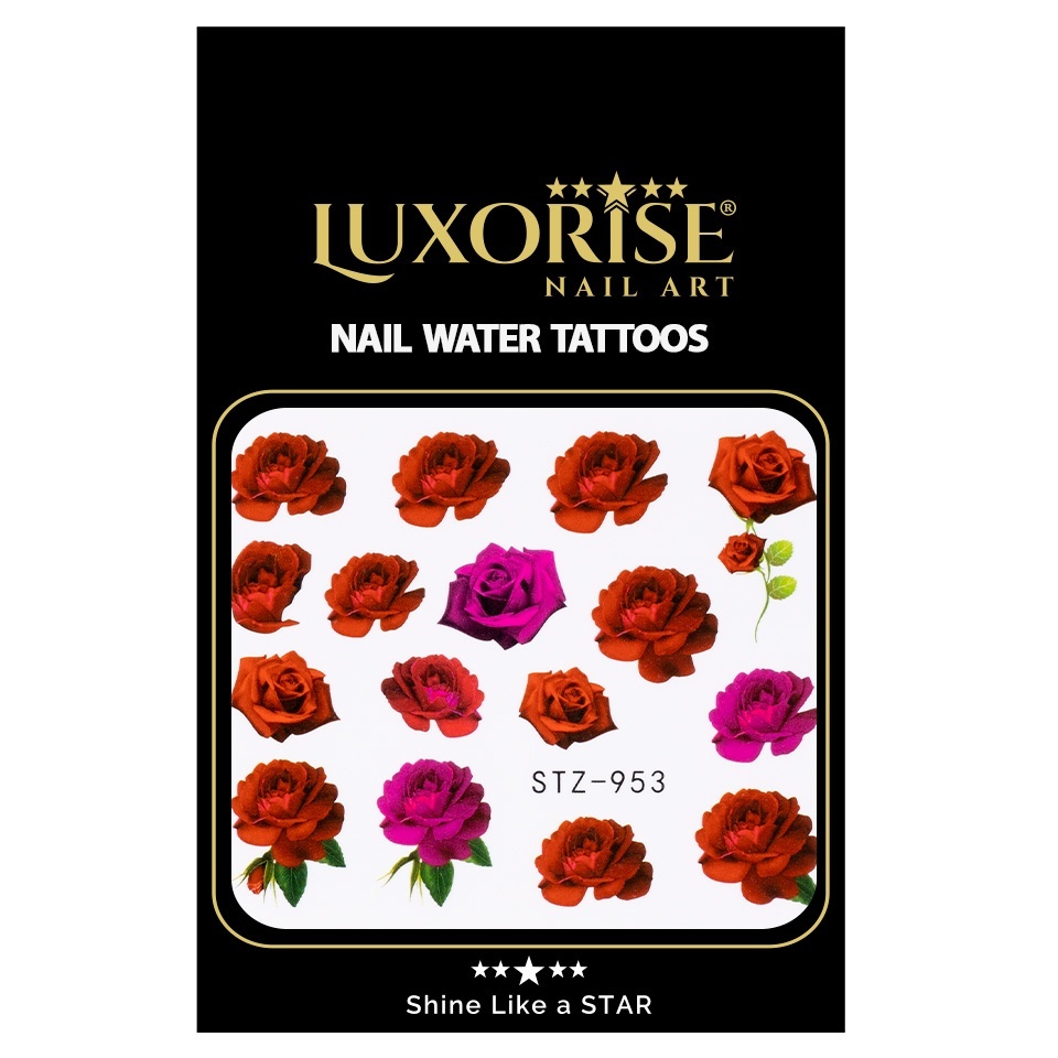 Tatuaj Unghii LUXORISE Flower Rose, STZ-953 - 1 | YEO