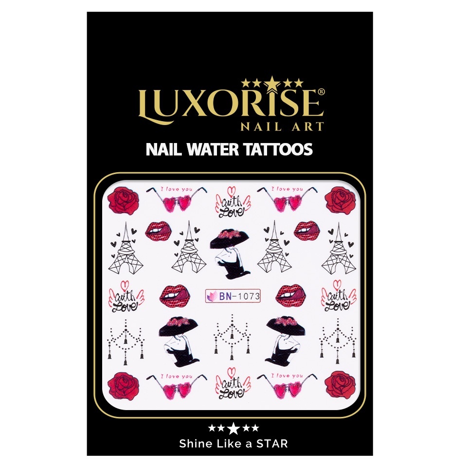 Tatuaj Unghii LUXORISE Love in Paris, BN-1073 - 1 | YEO