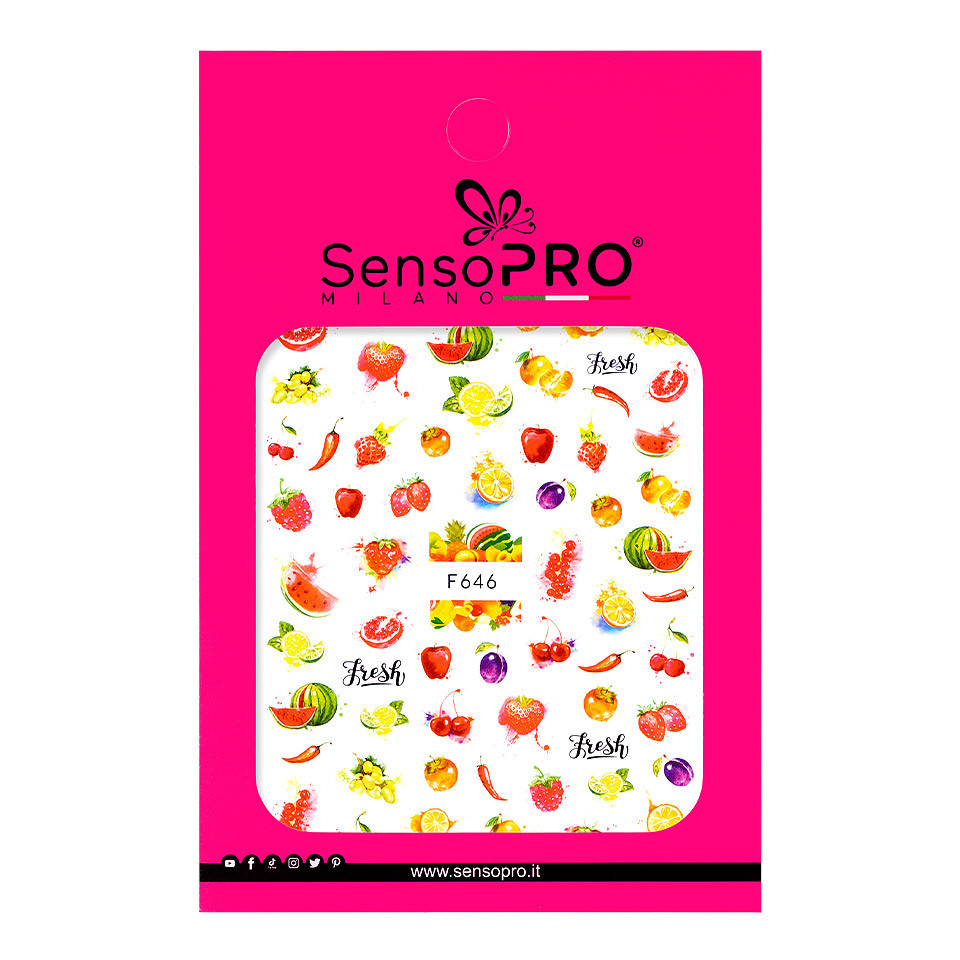 Abtibild Unghii SensoPRO Milano, Summer Fresh F646 - 2 | YEO