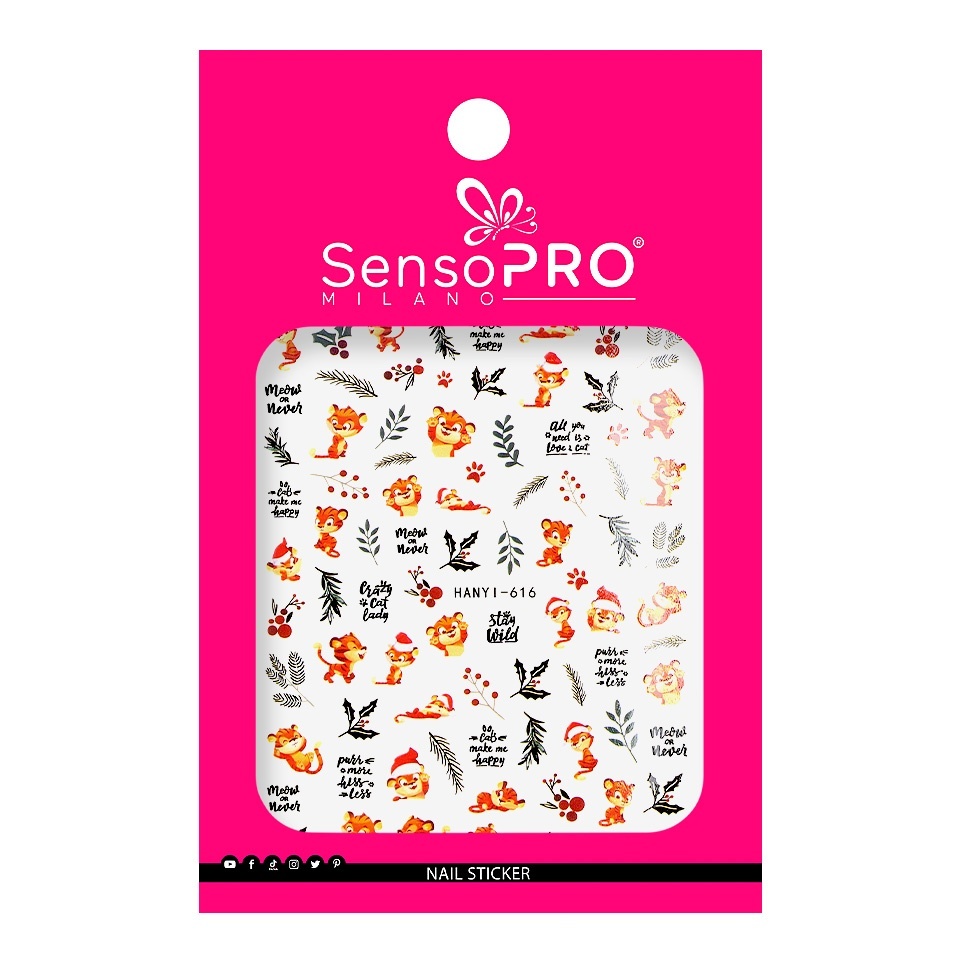 Abtibilduri Unghii SensoPRO Milano Wild Winter, model HANYI-616 - 1 | YEO