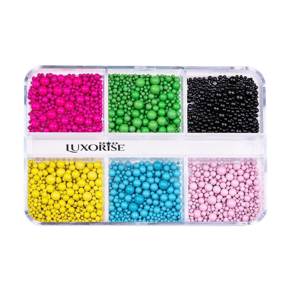 Decoratiune Bubble Nail Art LUXORISE, Brilliance Pearls