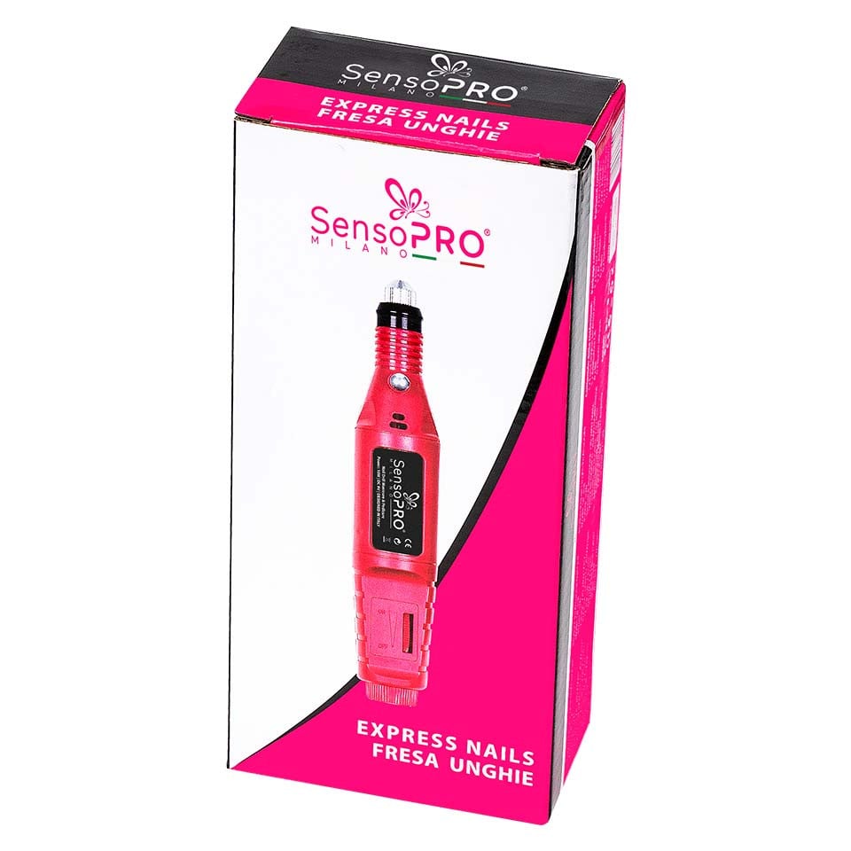 Freza Unghii Express Nails SensoPRO Milano - Pila Electrica Unghii False, Roz - 1 | YEO