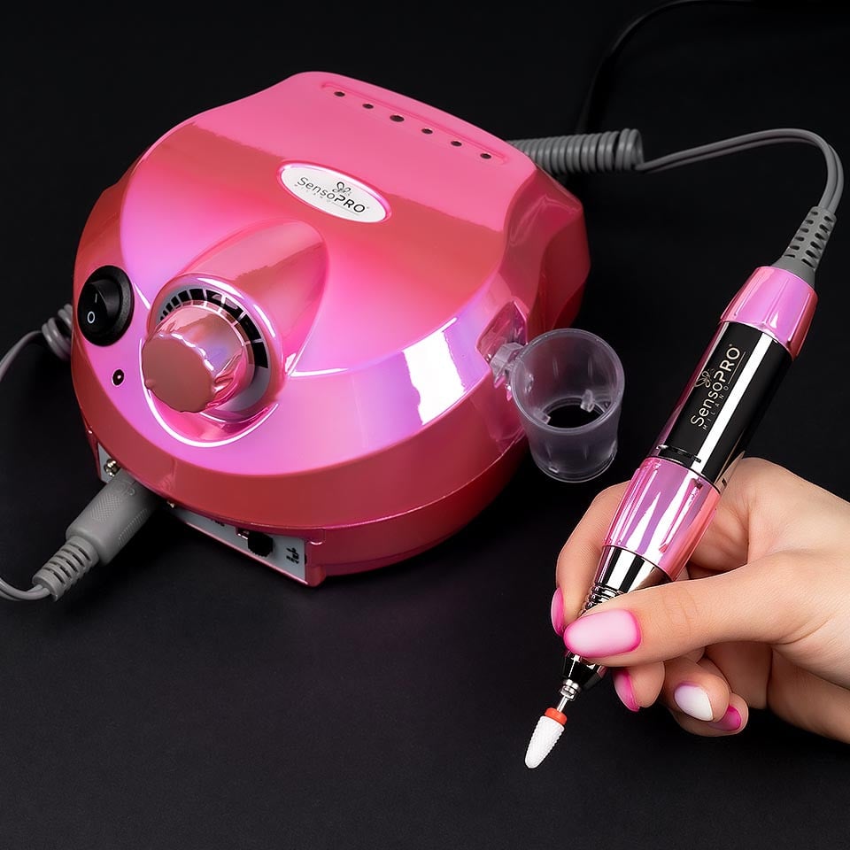 Freza Unghii Profesionala Elite Nails 30.000 RPM - SensoPRO Milano, Royal Pink - 2 | YEO