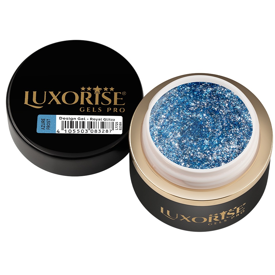 Gel Design 3D LUXORISE - Royal Glitz, Azure Frost 5ml - 1 | YEO