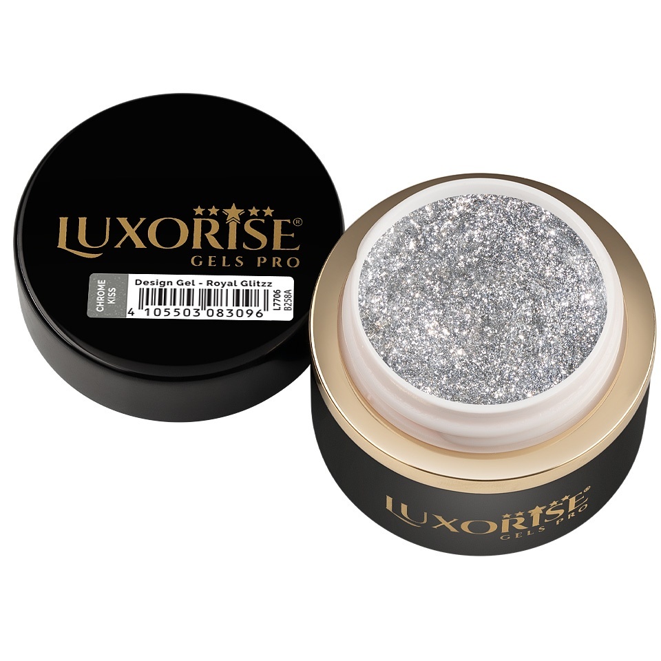 Gel Design 3D LUXORISE - Royal Glitz, Chrome Kiss 5ml - 1 | YEO