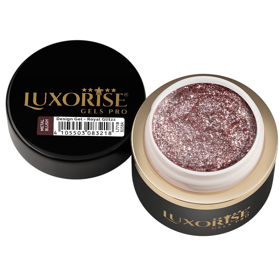 Gel Design 3D LUXORISE - Royal Glitz, Metal Blush 5ml - 1 | YEO