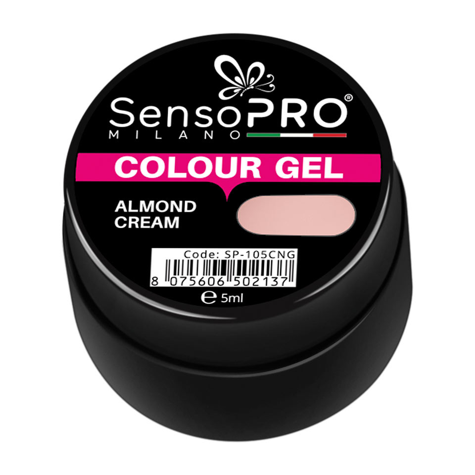 Gel UV Colorat Almond Cream, SensoPRO Milano - 1 | YEO