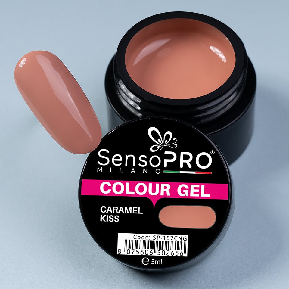 Gel UV Colorat Caramel Kiss 5ml, SensoPRO Milano - 3 | YEO