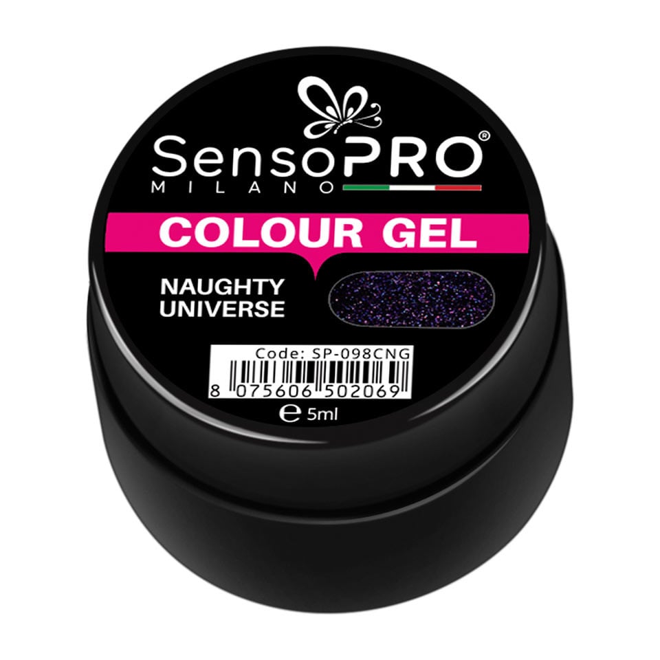 Gel UV Colorat Naughty Universe 5ml, SensoPRO Milano - 1 | YEO