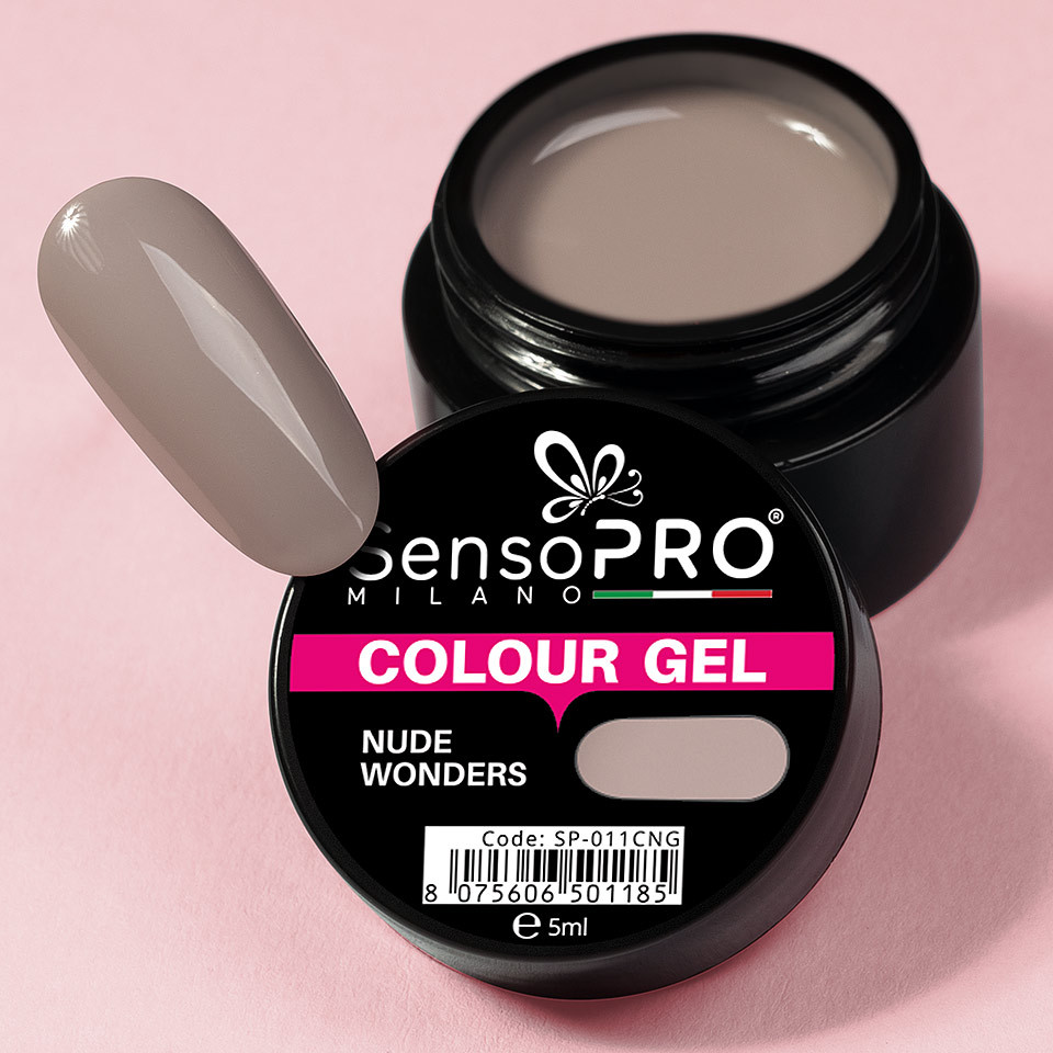 Gel UV Colorat Nude Wonders 5ml, SensoPRO Milano - 2 | YEO