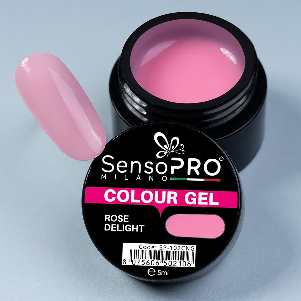 Gel UV Colorat Rose Delight, SensoPRO Milano - 3 | YEO