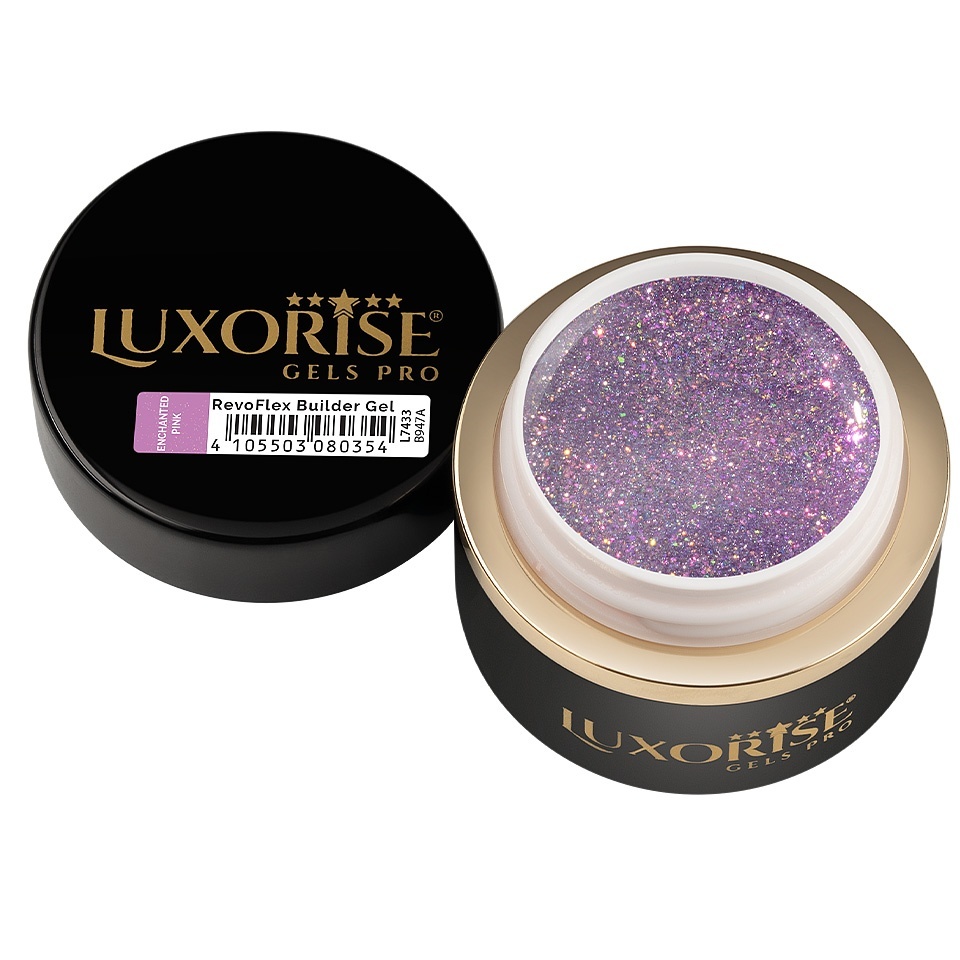 Gel UV Constructie Unghii RevoFlex LUXORISE 15ml, Enchanted Pink - 2 | YEO
