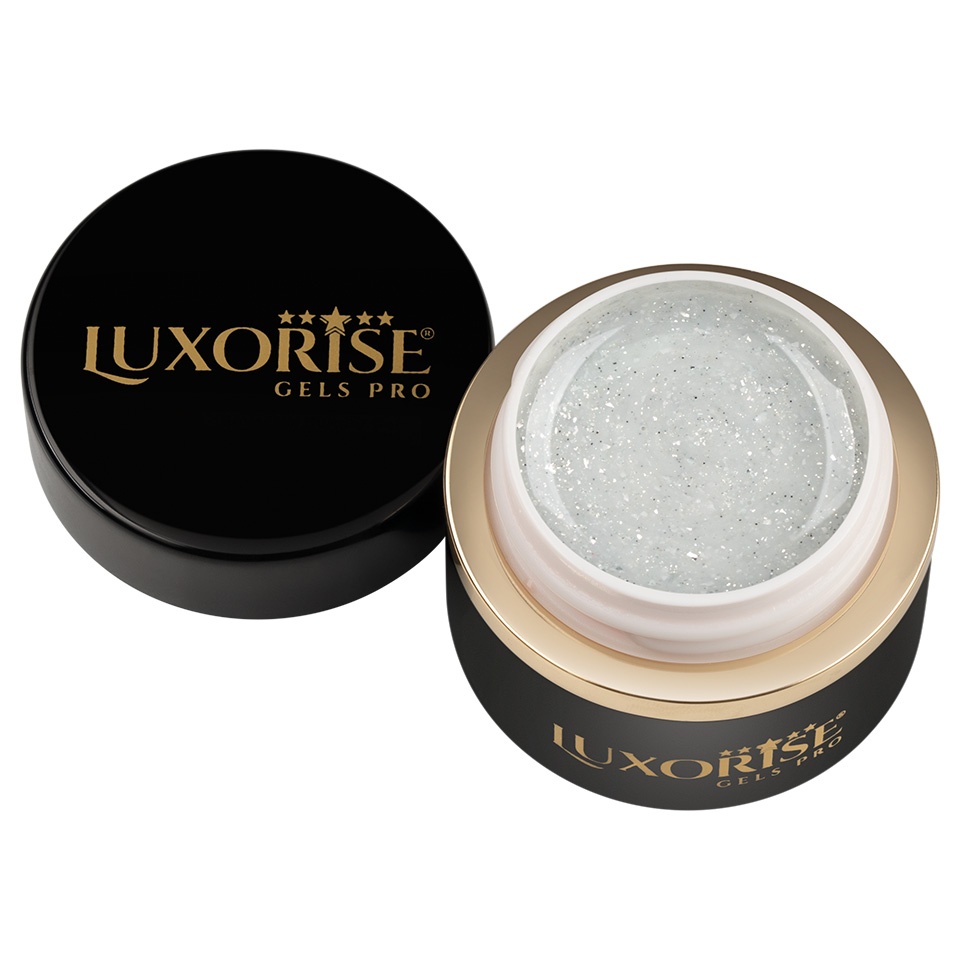 Gel UV Constructie Unghii RevoFlex LUXORISE 15ml, Icy Silver - 1 | YEO