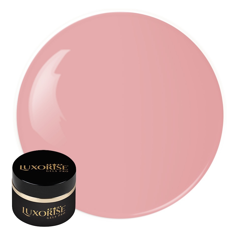 Gel UV Constructie Unghii RevoFlex LUXORISE 50ml, Milky Pink