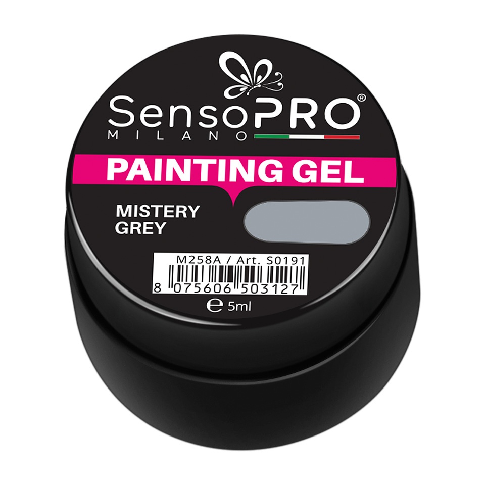 Gel UV Pictura Unghii Mistery Grey 5ml, SensoPRO Milano - 2 | YEO