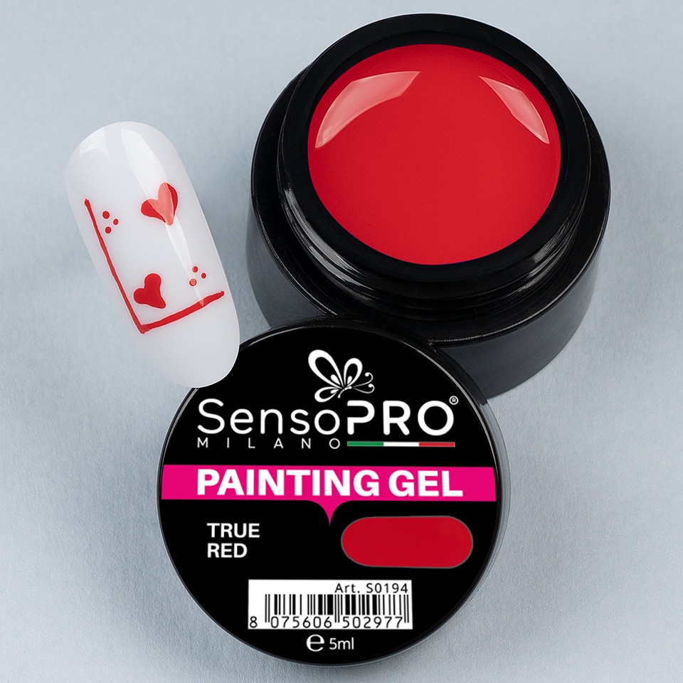 Gel UV Pictura Unghii True Red 5ml, SensoPRO Milano - 2 | YEO