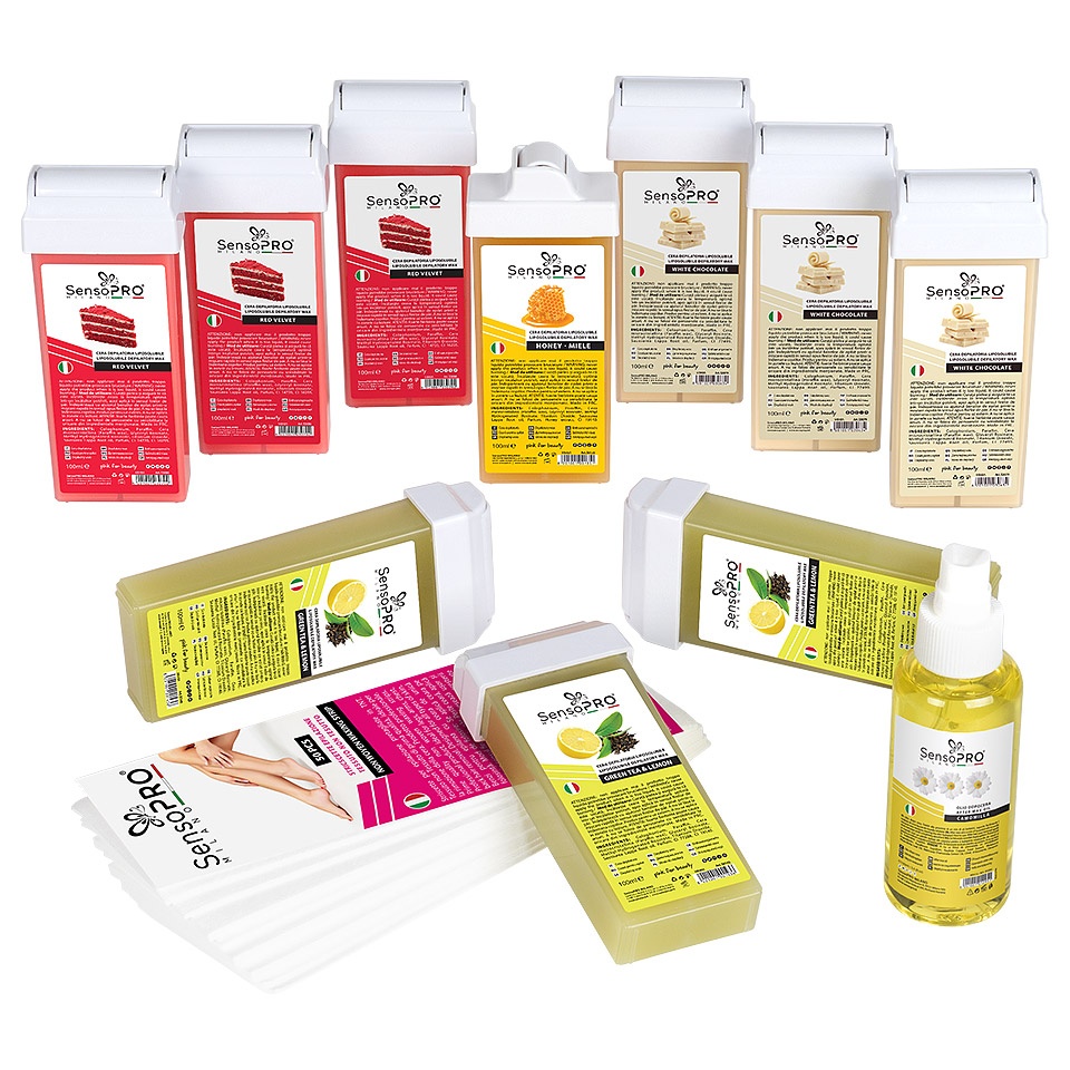 Kit Epilare Ceara Consumabile SensoPRO Milano, Red Velvet