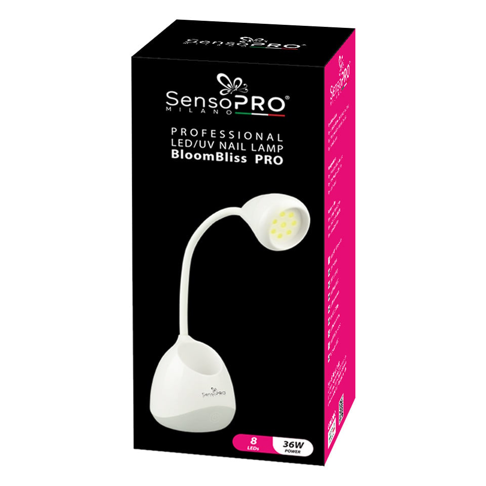 Lampa Unghii UV LED Flexibila BloomBliss PRO SensoPRO Milano, White - 2 | YEO