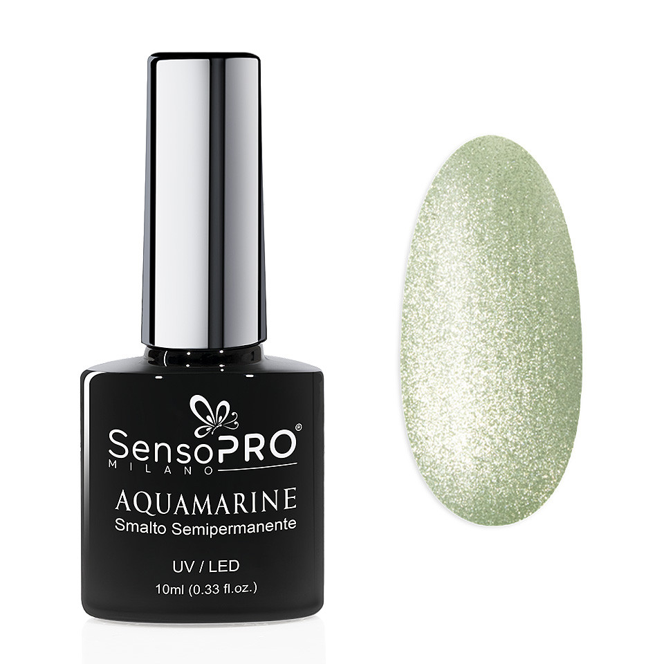 Oja Semipermanenta Aquamarine SensoPRO Milano 10ml, Green Cascade - 2 | YEO