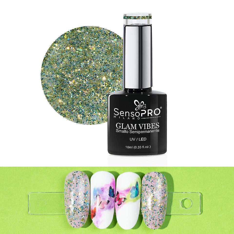 Oja Semipermanenta Glam Vibes SensoPRO Milano 10ml, Sage Princess #15 - 1 | YEO