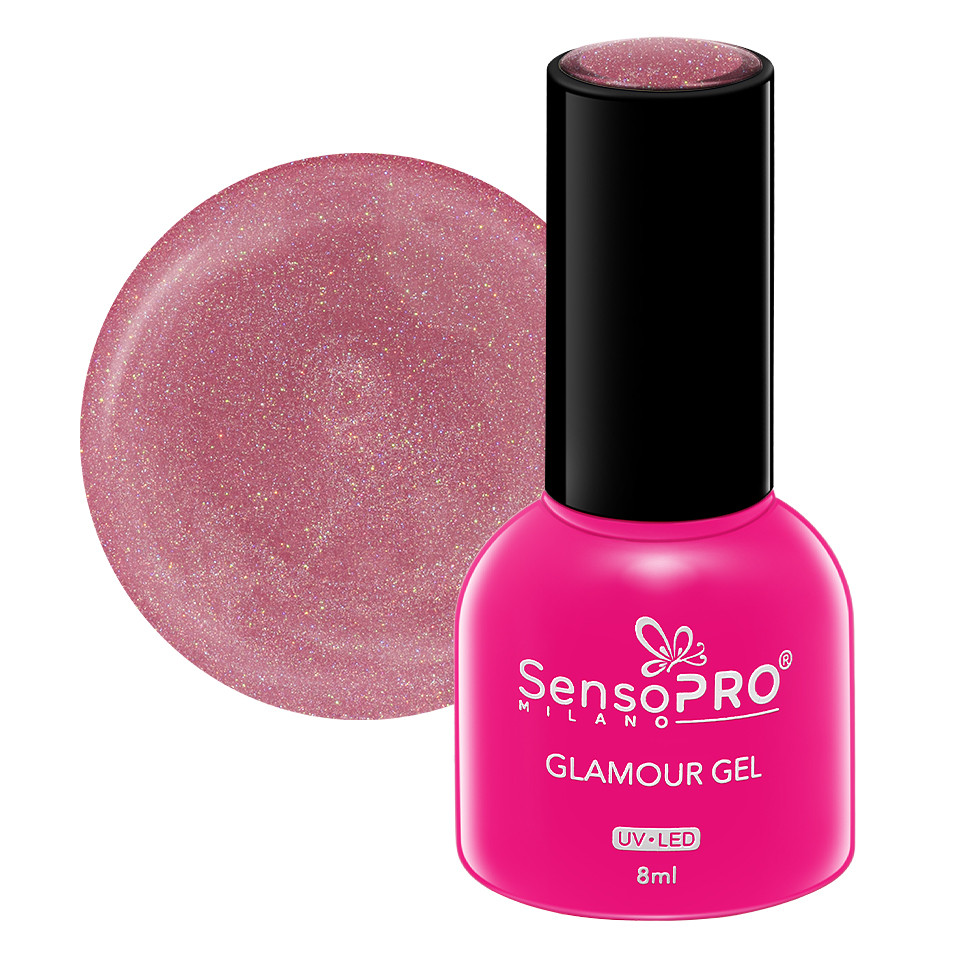 Oja Semipermanenta Glamour Gel SensoPRO Milano 8ml, Sweet Addiction #114