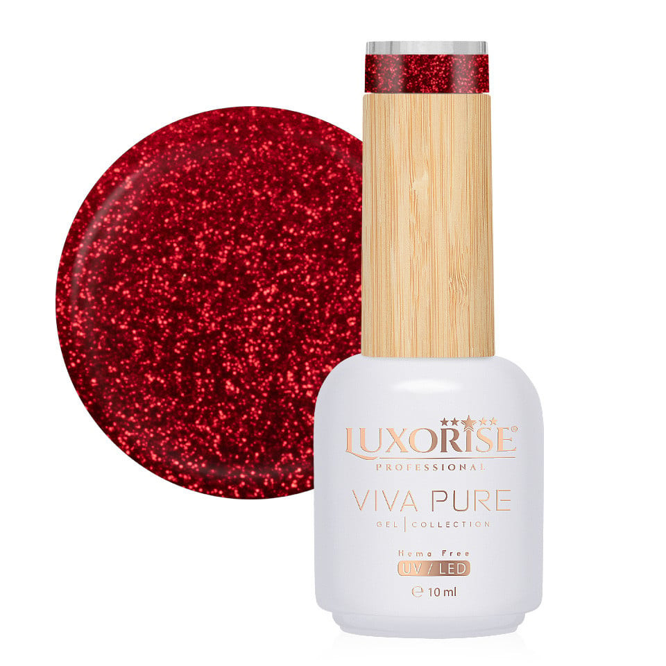 Oja Semipermanenta Hema Free Viva Pure LUXORISE - Ruby Blaze 10ml