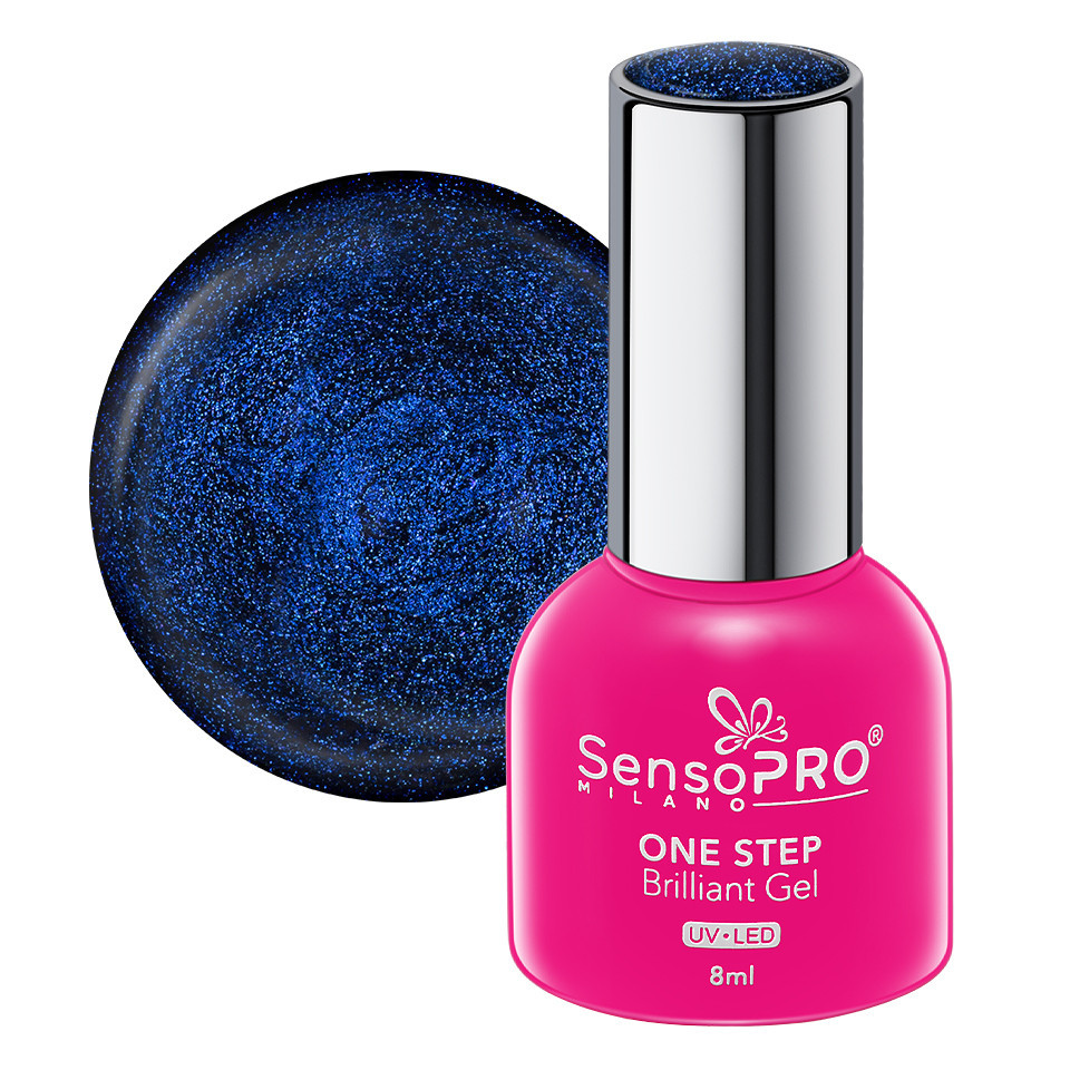 Oja Semipermanenta One Step Brilliant Gel SensoPRO Milano 8ml, Blue Reflection #78