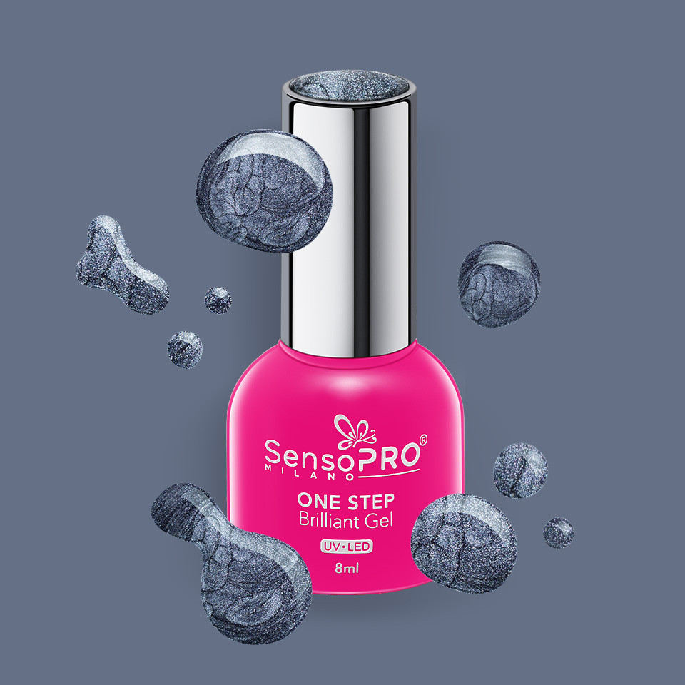 Oja Semipermanenta One Step Brilliant Gel SensoPRO Milano 8ml, Glam Attitude #83 - 1 | YEO