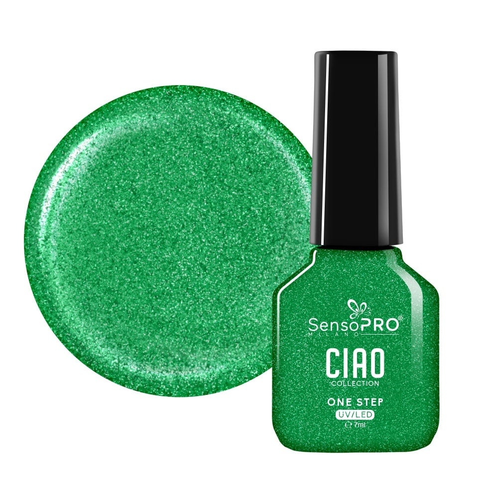 Oja Semipermanenta One Step SensoPRO Milano, CIAO Collection - Evergreen Spark 7ml