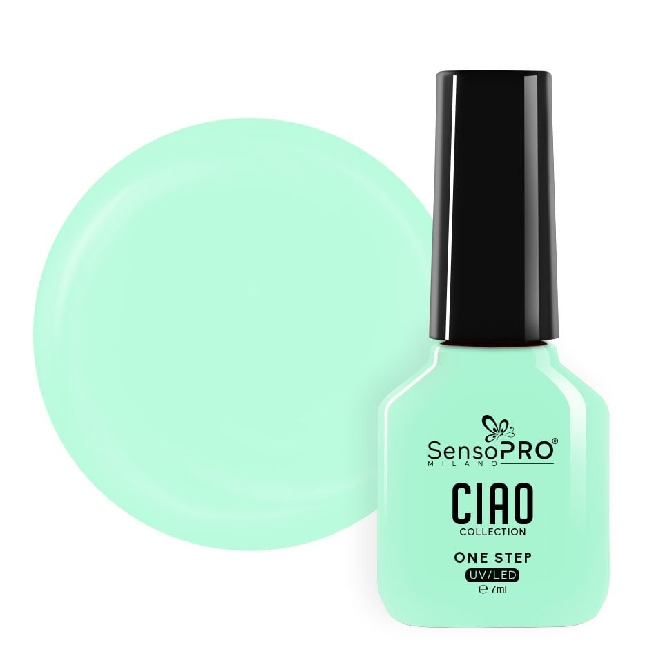 Oja Semipermanenta One Step SensoPRO Milano, CIAO Collection - Mint Sky 7ml