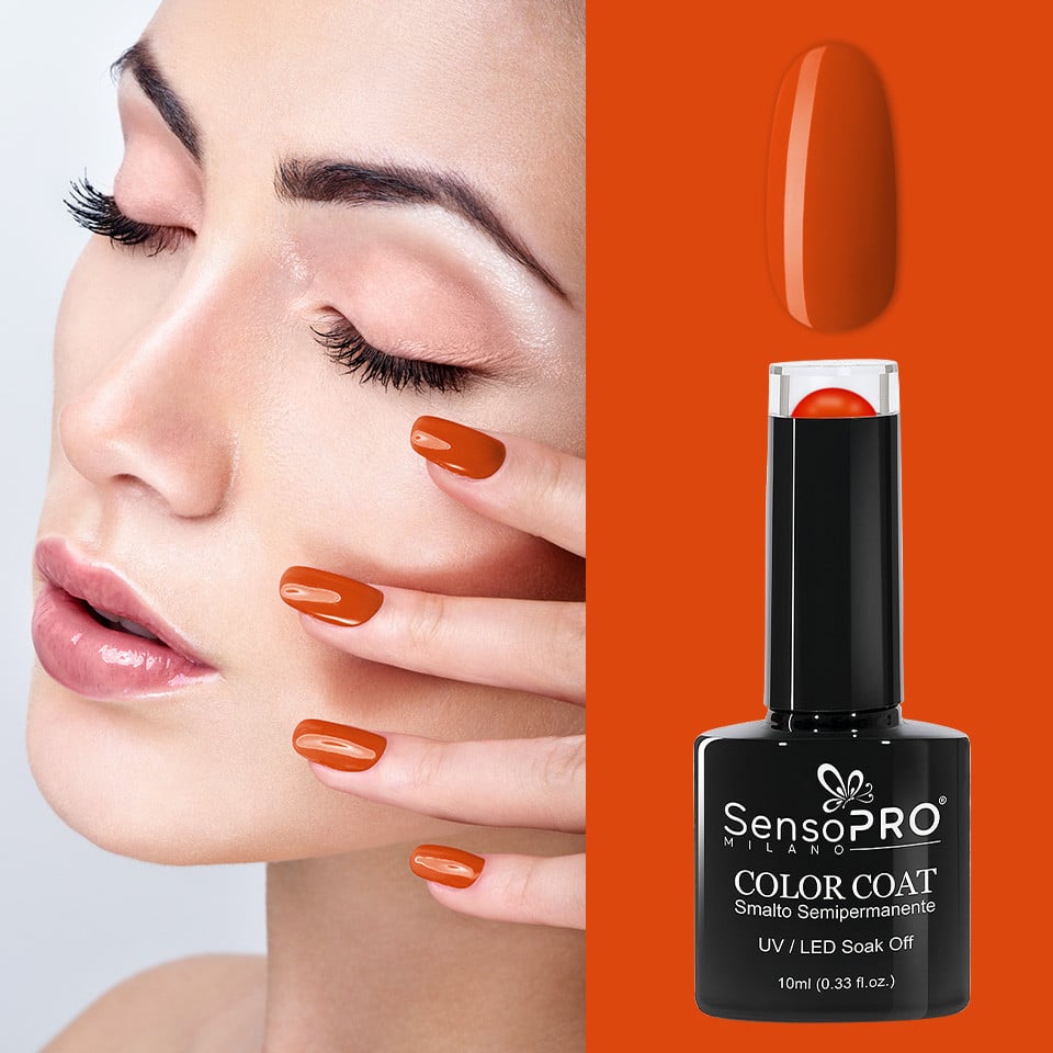 Oja Semipermanenta SensoPRO Milano 10ml - 042 Hot Orange - 2 | YEO