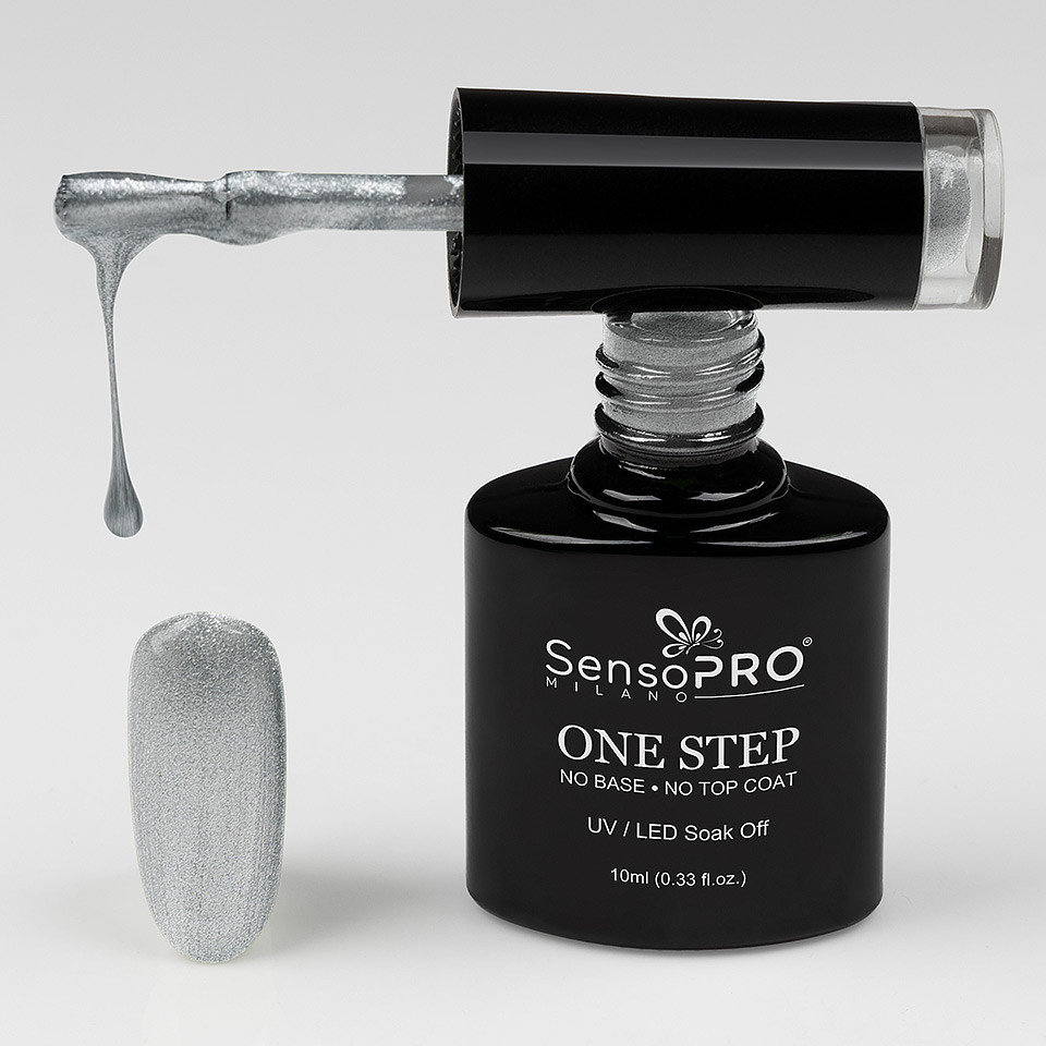 Oja Semipermanenta SensoPRO Milano One Step 10ml, Shine Steel #025 - 1 | YEO