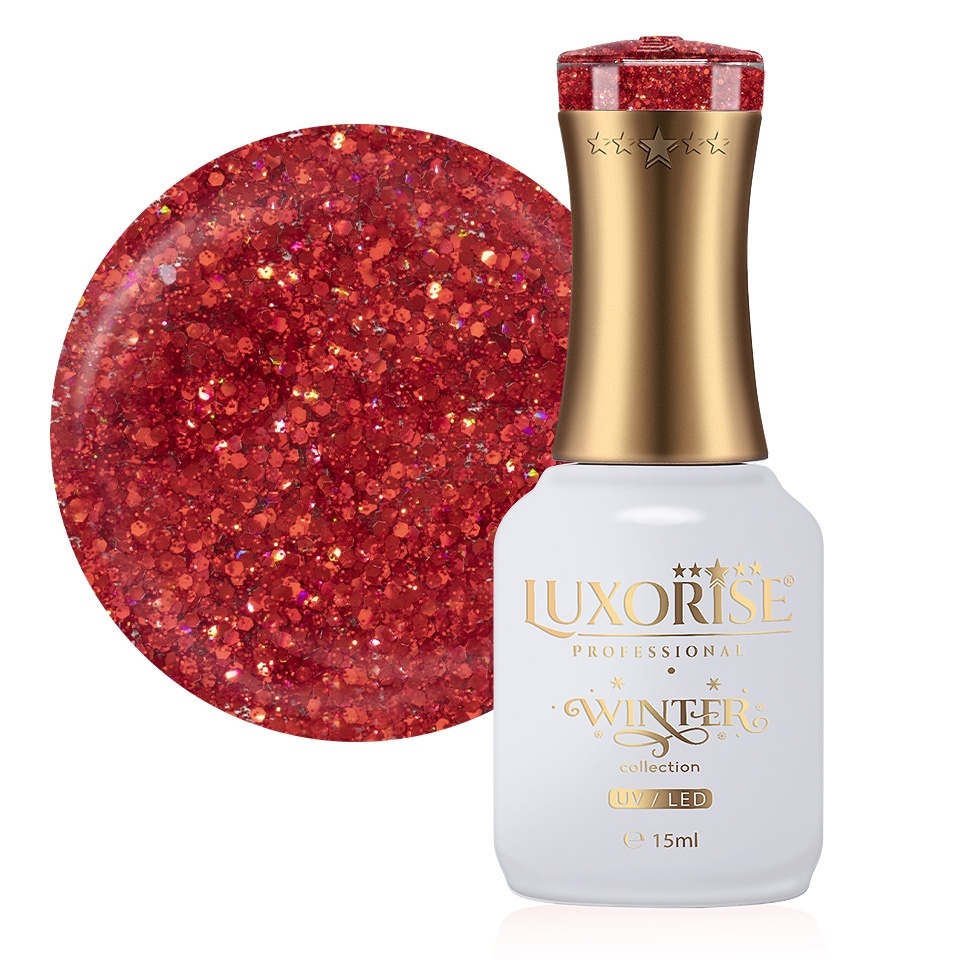 Oja Semipermanenta Winter Collection LUXORISE, Fortune Red 15ml