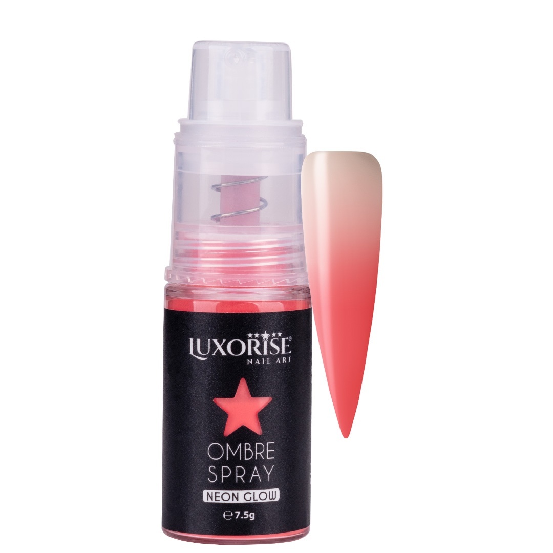 Ombre Spray Nail Art LUXORISE Neon - Red