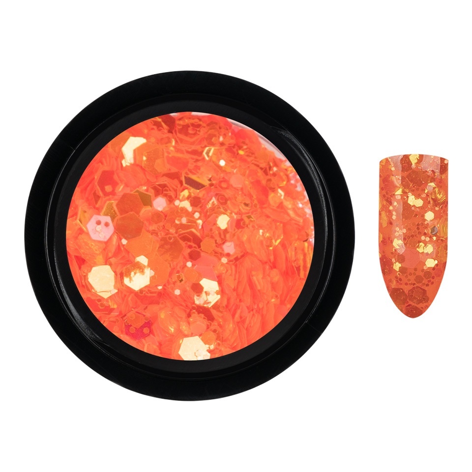 Paiete Unghii Neon Fluorescent LUXORISE, Hot Orange - 1 | YEO